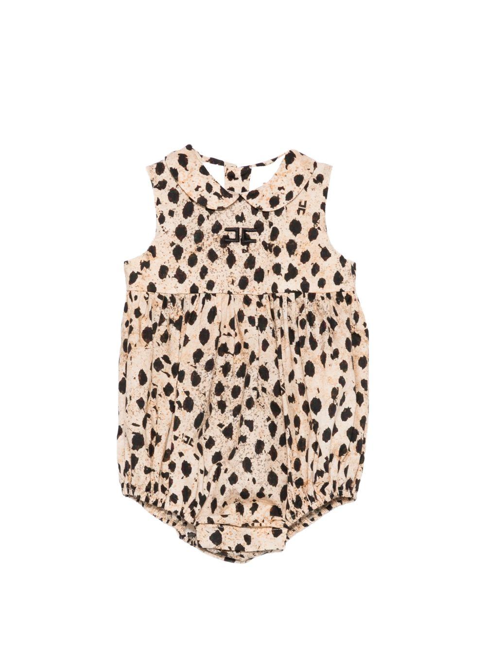 Tutine per neonata Elisabetta Franchi La Mia Bambina marrone a pois ENPG0600CAE07 D640 ElISABETTA FRANCHI KIDS 