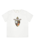 T-shirt per neonato Fendi Kids bianco con stampa grafica sul davanti BMI262 7AJ F0TU9 FENDI KIDS 