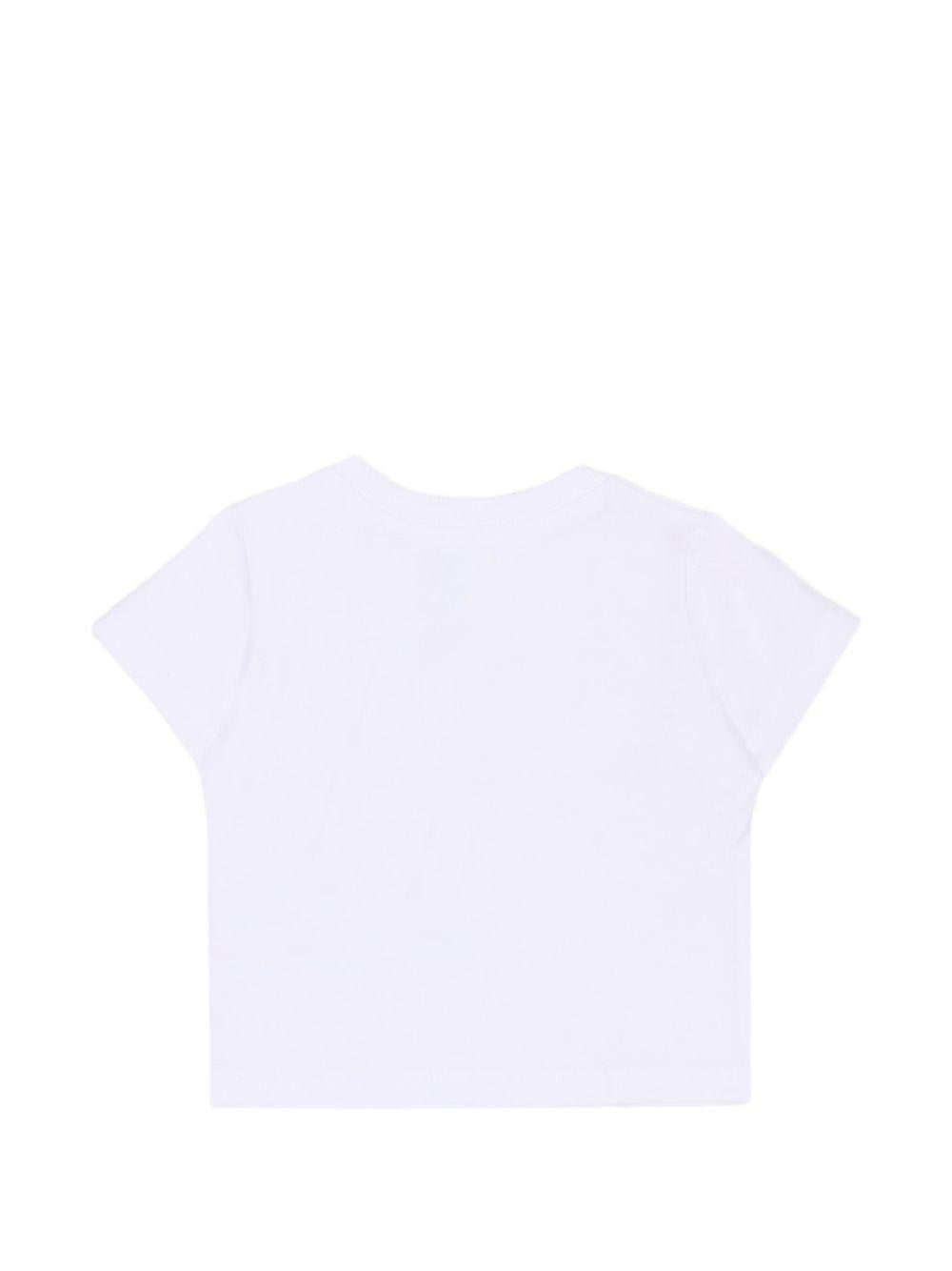 T-shirt per neonati Moschino Kids bianca con motivo Teddy Bear MXM047LAA02 10101 MOSCHINO KIDS 