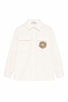 Camicia per bambina Just Cavalli Kids bianca con colletto JGP26234CA PRISTINE ROBERTO CAVALLI KIDS 