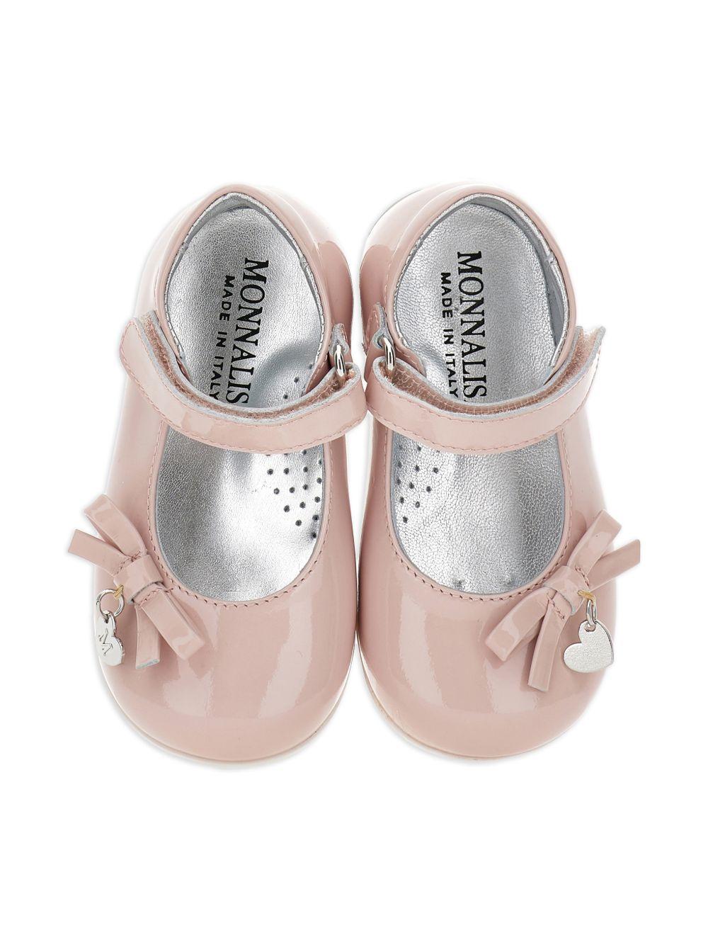 Ballerine per bambina Monnalisa rosa con dettaglio fiocco 83G009 7706 0091 MONNALISA KIDS 