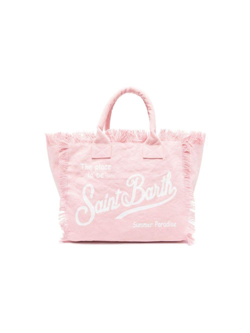 Borsa Vanity MC2 Saint Barth rosa con dettaglio frange VANI001 00135L MC2 ST. BARTH KIDS 