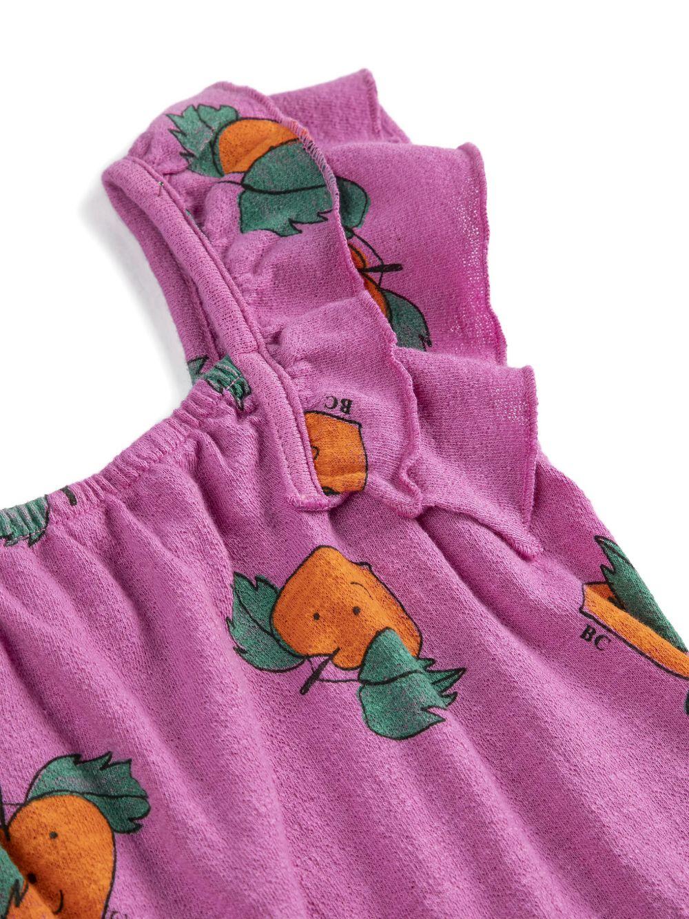 Abito per bambina Bobo Choses fucsia con stampa grafica all-over B126AC101 511 BOBO CHOSES KIDS 