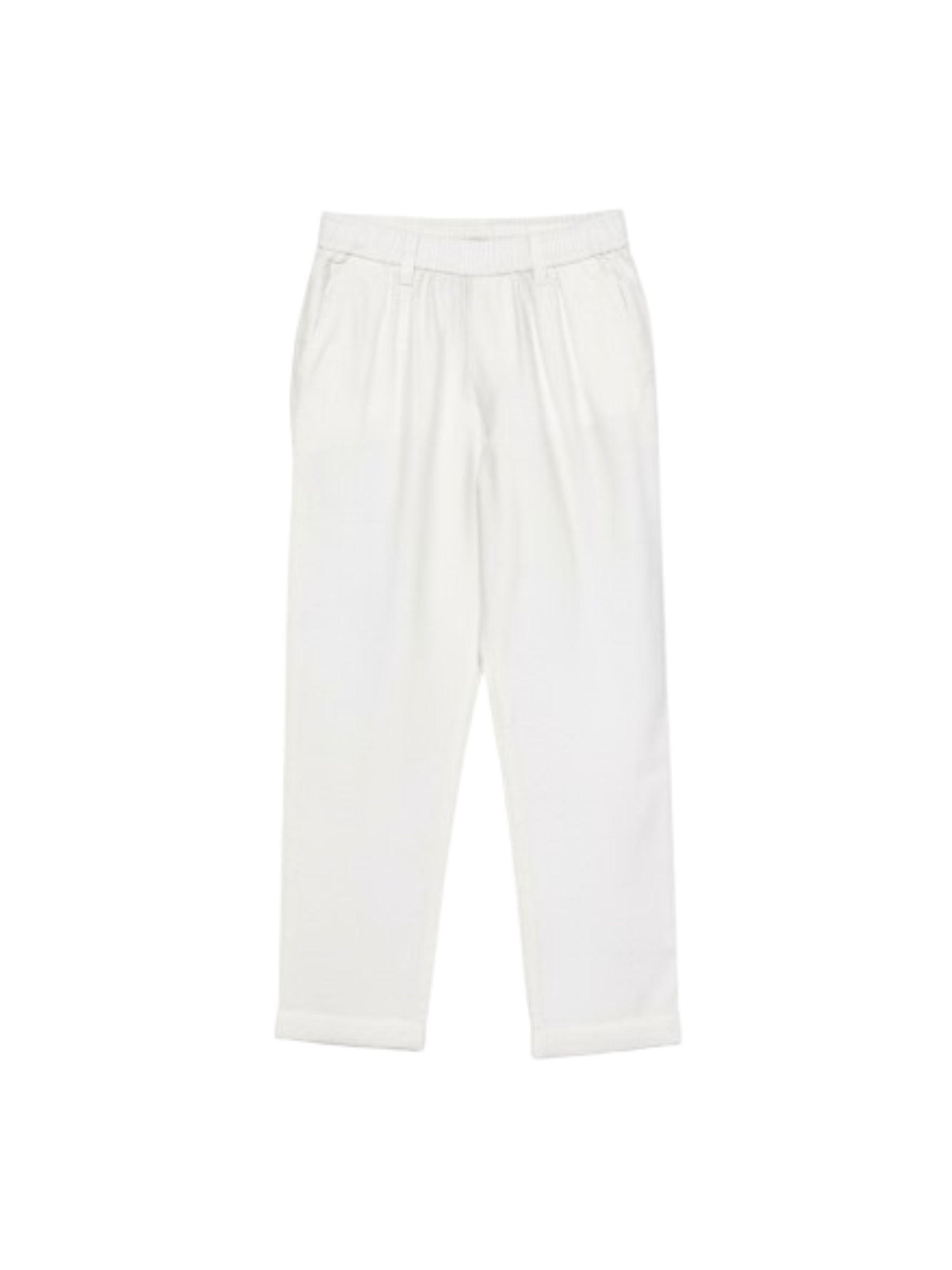 Pantaloni per bambino Trussardi Junior beige con vita elasticizzata TBP26139PA BEIGE N.E. TRUSSARDI JUNIOR 