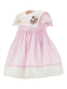 Abito per neonata Monnalisa rosa con applicazioni fiore 31G909 7116 9001 MONNALISA 