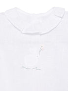 Tutina per neonati Il Gufo bianca con colletto a balze P26GPQ0005L0002 010 IL GUFO KIDS 