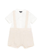 Set camicia e salopette per neonato Fay Kids multicolore con colletto tondo FYA511 I0318 109AV FAY KIDS 