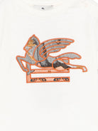 T-shirt per neonato Etro Kids beige con ricamo Pegaso sul davanti GY8531 Z3672 102 ETRO KIDS 