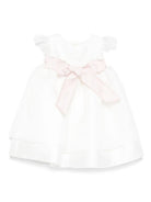 Abito per neonata La Stupenderia bianco con dettaglio fiore CCAB65 S63 LA STUPENDERIA KIDS 