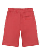 Shorts per bambino Lanvin Enfant rosso con coulisse e logo N30378 998 LANVIN KIDS 