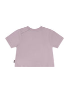 T-shirt per neonata Burberry Kids rosa con logo Equestrian Knight 8121210 A1439 BURBERRY KIDS 