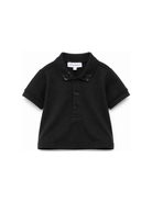 Polo per neonato Emporio Armani Kids nera con stampa sul colletto EB001669 AF28486 UB118 EMPORIO ARMANI KIDS 