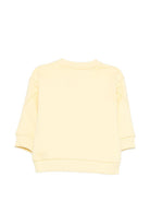 Felpa per neonato Givenchy Kids gialla con logo ricamato sul davanti H31194 524 GIVENCHY KIDS 