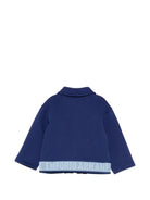 Felpa per neonato Emporio Armani Kids blu con colletto EB001096 AF10126 UB105 EMPORIO ARMANI KIDS 