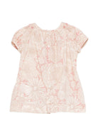 Abito per neonata Bonpoint beige con stampa a fiori all-over S06XDRW00020 522 BONPOINT KIDS 