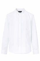 Camicia per bambino Emporio Armani Kids bianca con pettorina plissettata 6H4CJ8 4N3GZ 0100 EMPORIO ARMANI KIDS 