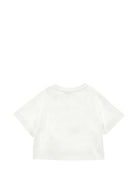 T-shirt per bambina Monnalisa Kids bianca con stampa sul davanti 79H606 8049 0150 MONNALISA KIDS 