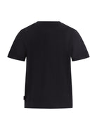 T-shirt per bambino Burberry Kids nera con logo equestrian knight sul davanti 8117667 A1189 BURBERRY KIDS 