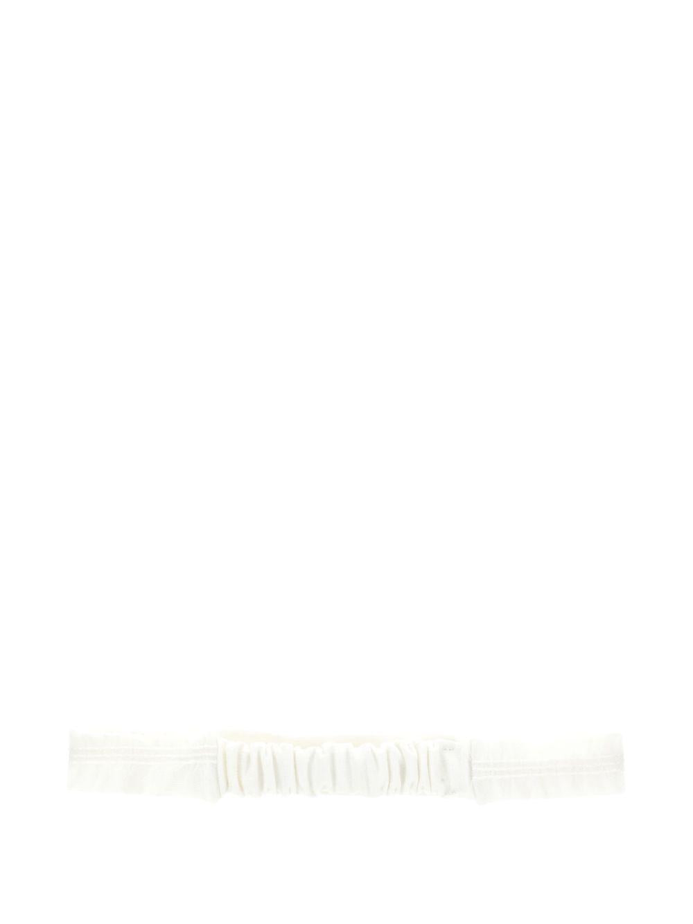 Fascia per neonata Monnalisa bianca con ruches 73F001 6900 0001 MONNALISA KIDS 