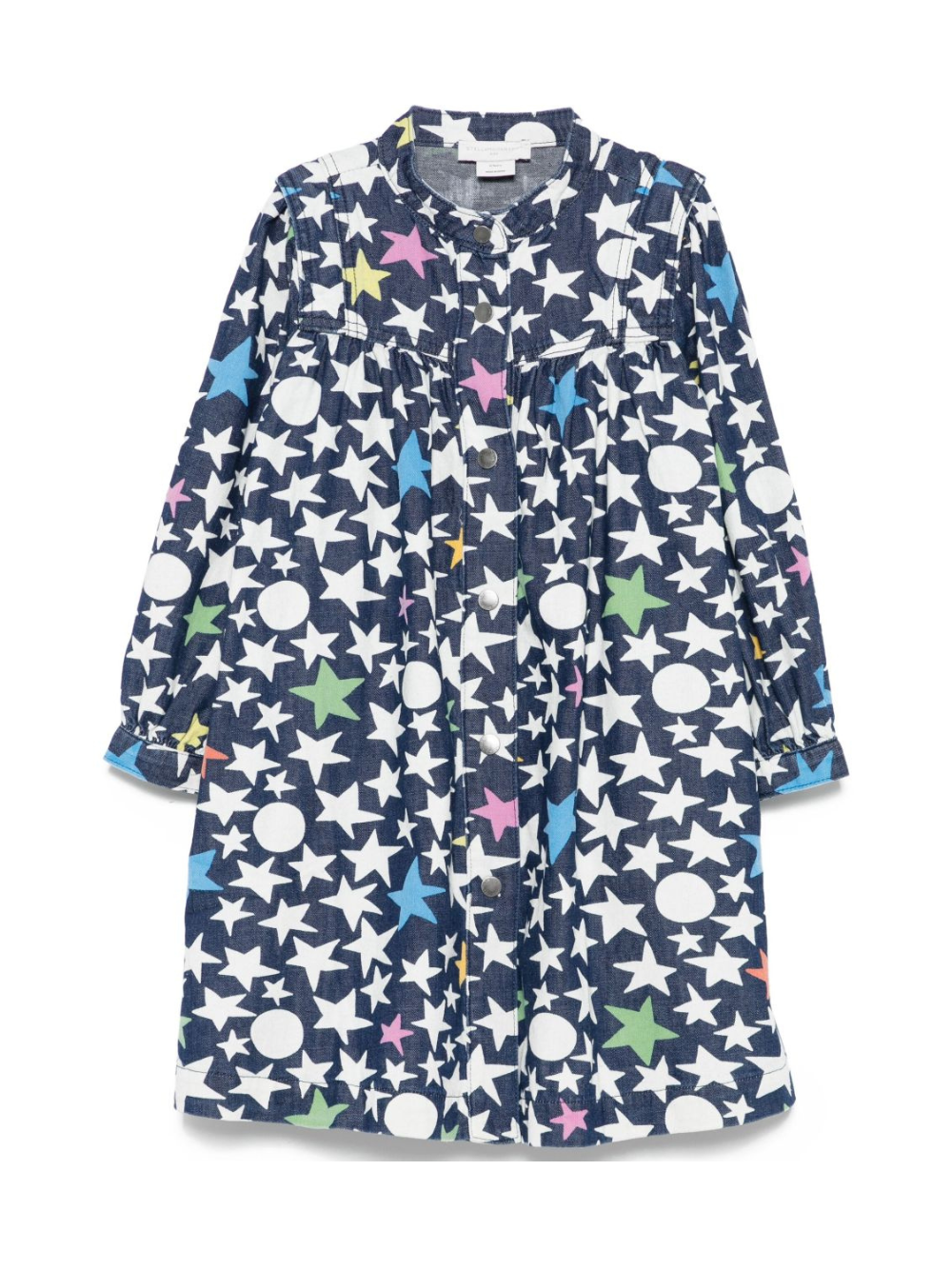 Abito per bambina Stella McCartney Kids in denim con stampa a stelle TX1B70 Z3111 667MC STELLA McCARTNEY KIDS 