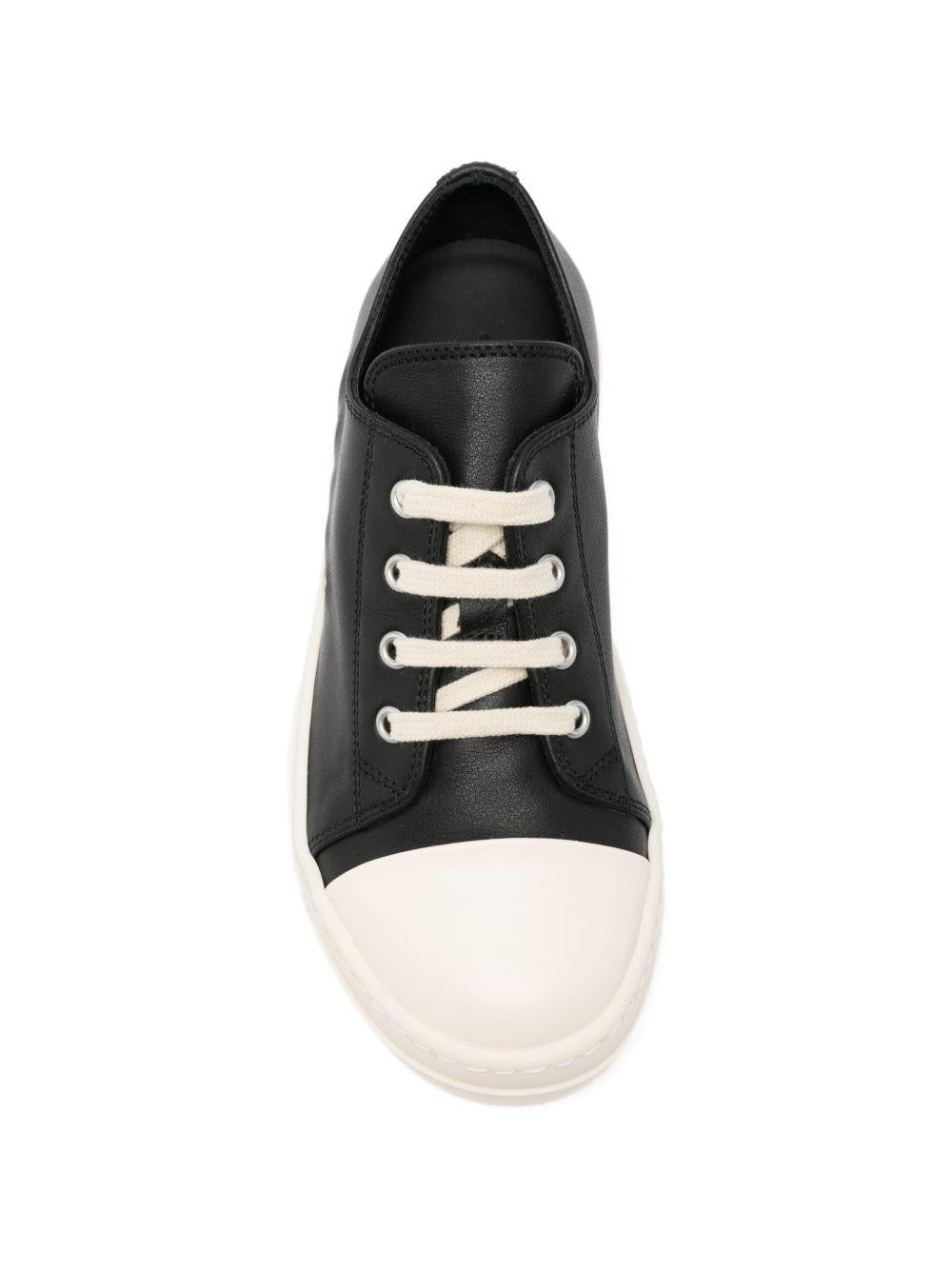Sneakers per bambini Rick Owens Kids nere con punta arrotondata BG01F3893LMU 911 RICK OWENS KIDS 