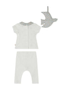 Set pantaloni Daisie per neonato Bonpoint blu con colletto con pettorina S05OKIK00001 010 BONPOINT KIDS 