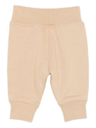 Pantaloni sportivi per neonati Burberry Kids beige con fettuccia Burberry Check 8112568 B9719 BURBERRY KIDS 