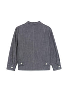 Giubbino per bambino Paolo Pecora Kids denim con chiusura frontale con zip PP4003 BLU PAOLO PECORA KIDS 