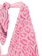 Bikini Aryanna per bambina MC2 Saint Barth Kids rosa con stampa animalier ARY00002 00079L MC2 ST. BARTH KIDS 