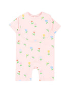 Set tutina e bavaglino per neonata Stella McCartney Kids rosa con stampa all-over TYB030 Z3648 51ZMC STELLA McCARTNEY KIDS 