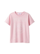 T-shirt per bambina Emilio Pucci Junior rosa con stampa grafica PY8A71 Z3672 51E EMILIO PUCCI KIDS 