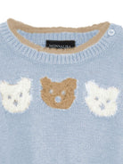 Completo per neonati Monnalisa Kids azzurro con intarsio Teddy Bear 22H505 8060 0052 MONNALISA KIDS 