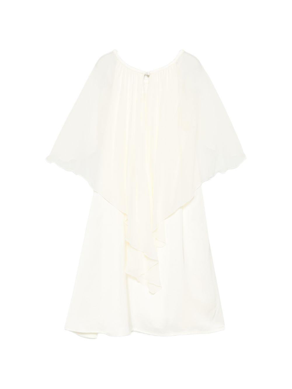 Abito per bambina Alberta Ferretti Kids bianco con design a strati R1G901 7141 0035 ALBERTA FERRETTI KIDS 