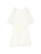 Abito per bambina Alberta Ferretti Kids bianco con design a strati R1G901 7141 0035 ALBERTA FERRETTI KIDS 