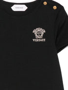 Abito per bambina Versace Kids nero con motivo Medusa 10253011A18321 2B130 VERSACE KIDS 