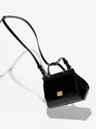 Borsa per bambina Dolce & Gabbana Kids nera con placca con logo EB0003 A1067 80999 DOLCE & GABBANA KIDS 