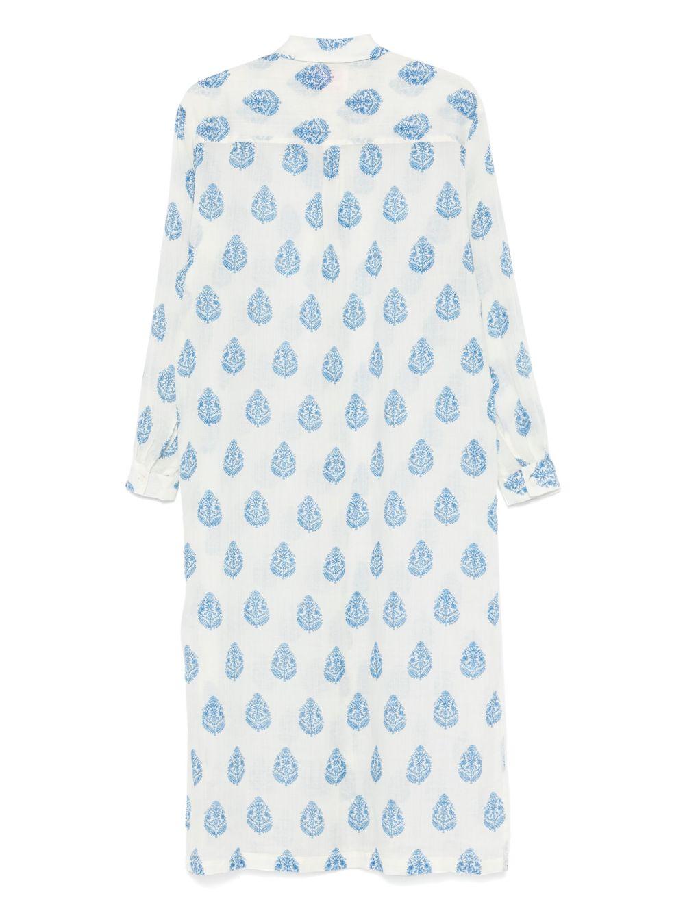 Abito per donna Adeline MC2 Saint Barth bianco con stampa all-over ADN0001 03092H MC2 ST. BARTH 