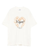 T-shirt per bambina MSGM Kids bianca con logo sul davanti F5MSJGTH080 013 MSGM KIDS 