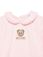 Tutina per neonata Moschino Kids rosa con colletto alla Peter Pan MOY06ZLAA23 50209 MOSCHINO KIDS 