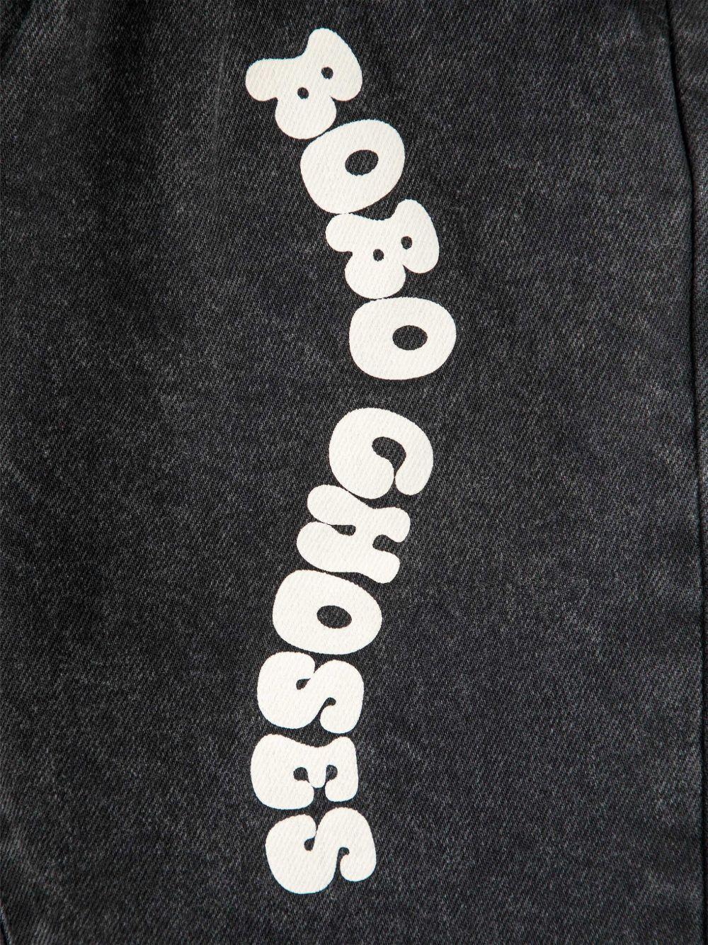 Pantaloni per bambino Bobo Choses nero con vita elasticizzata B125AC084 061 BOBO CHOSES KIDS 