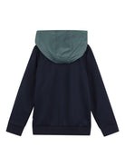 Felpe da bambino Boss Kids blu scuro con cappuccio e zip J52950 849 BOSS KIDS 