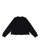 Felpa per bambina Stella McCartney Kids nera con logo ricamato sul davanti TX4C50 Z0453 961 STELLA McCARTNEY KIDS 