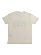 T-shirt per bambino Golden Goose Kids beige con logo GKP01403P002433 11560 GOLDEN GOOSE KIDS 