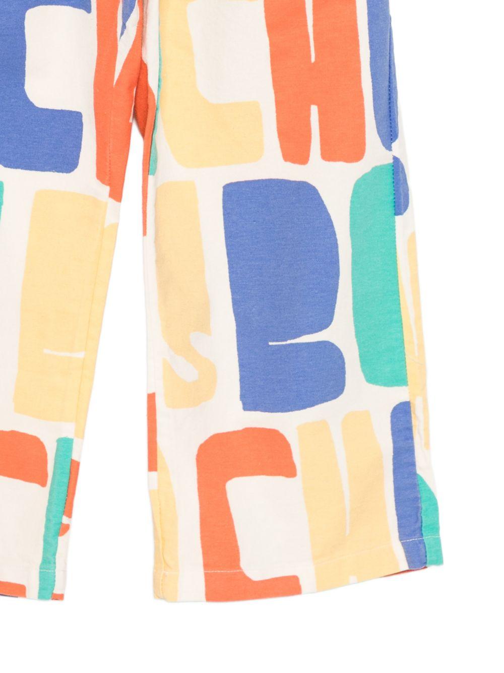 Pantaloni per bambino Bobo Choses multicolore con stampa grafica all-over B126AC148 199 BOBO CHOSES KIDS 