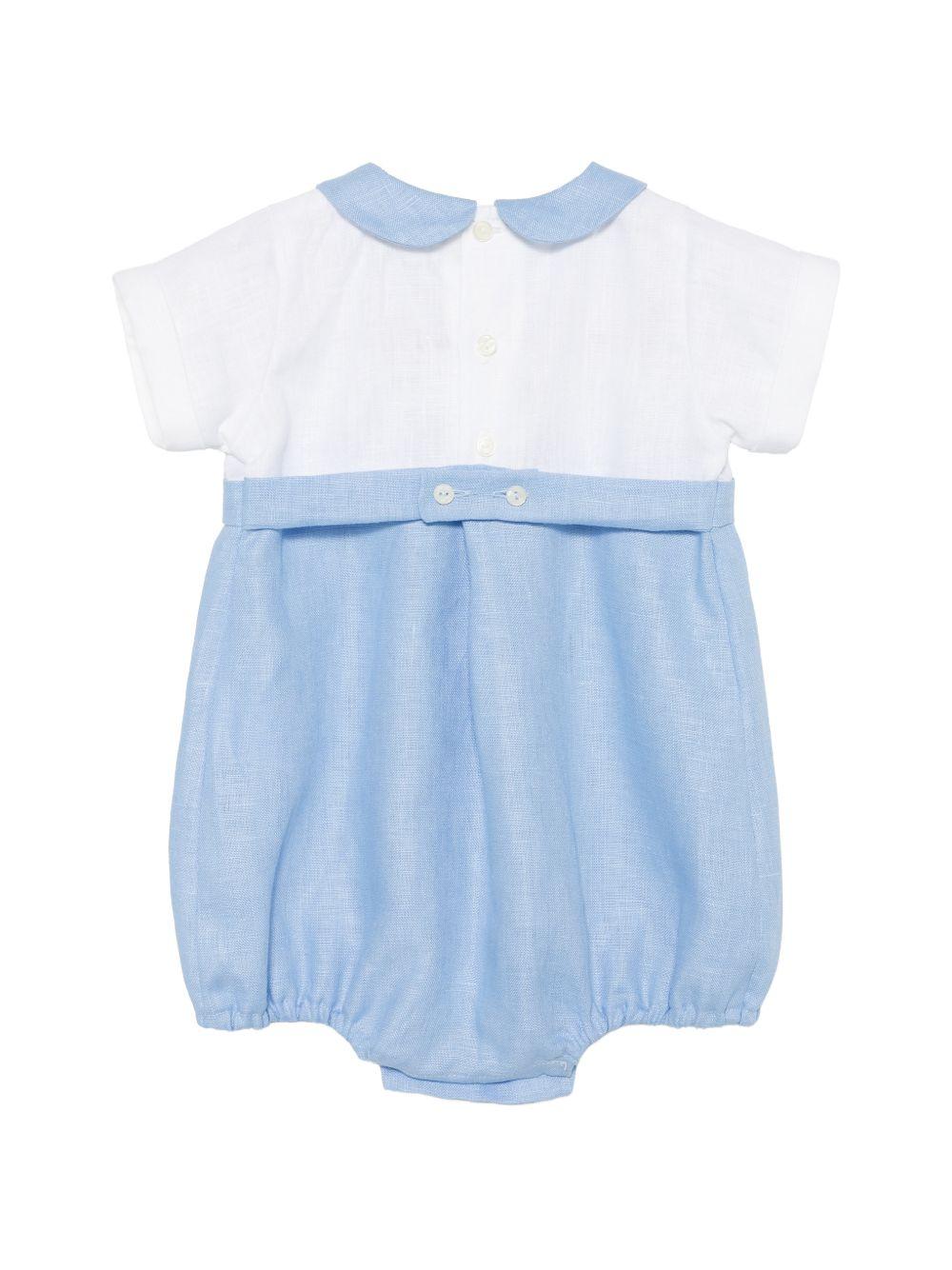 Tutina per neonato Mariella Ferrari azzurra con colletto alla Peter Pan PLH8 301 053 MARIELLA FERRARI KIDS 