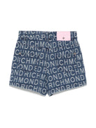 Shorts per bambina John Richmond Junior in denim con effetto jacquard RGP25122SH DENIM JOHN RICHMOND JUNIOR 