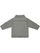 Giacca per neonato Stella McCartney Kids grigia con stampa elementi musicali TY2507 Z0522 909 STELLA McCARTNEY KIDS 