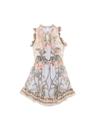 Abito per bambina ZIMMERMANN Kids Wylie multicolore con stampa floreale all-over 1449DR S251 ZIMMERMANN KIDS 