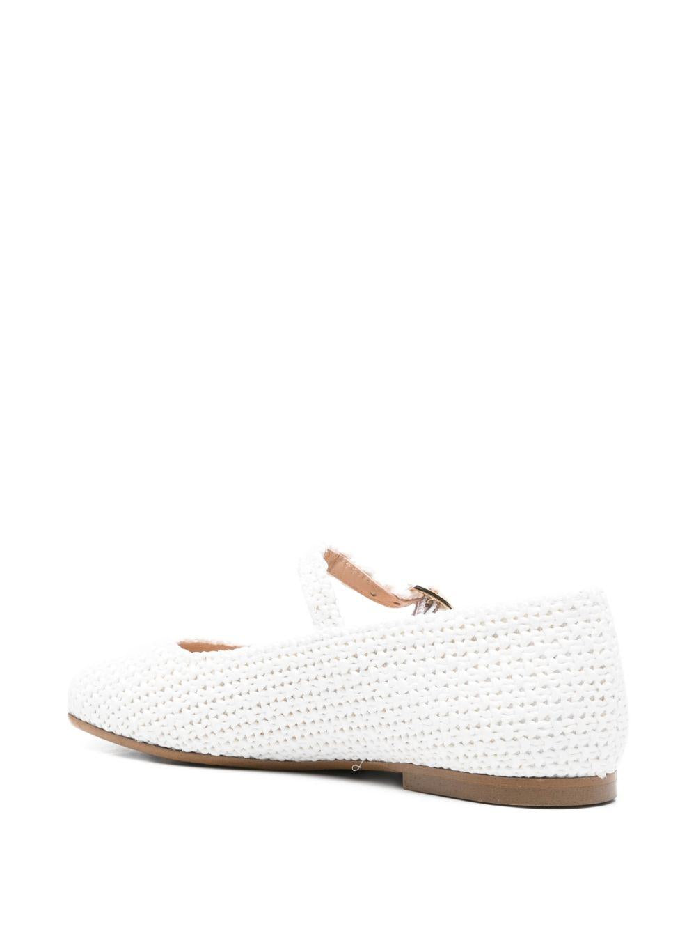 Ballerine per bambina Eli1957 bianche con design intrecciato 53020AN BLANCO Eli Kids 
