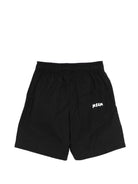 Shorts per bambino MSGM Kids nero con coulisse S6MSJBBE190 110 MSGM KIDS 
